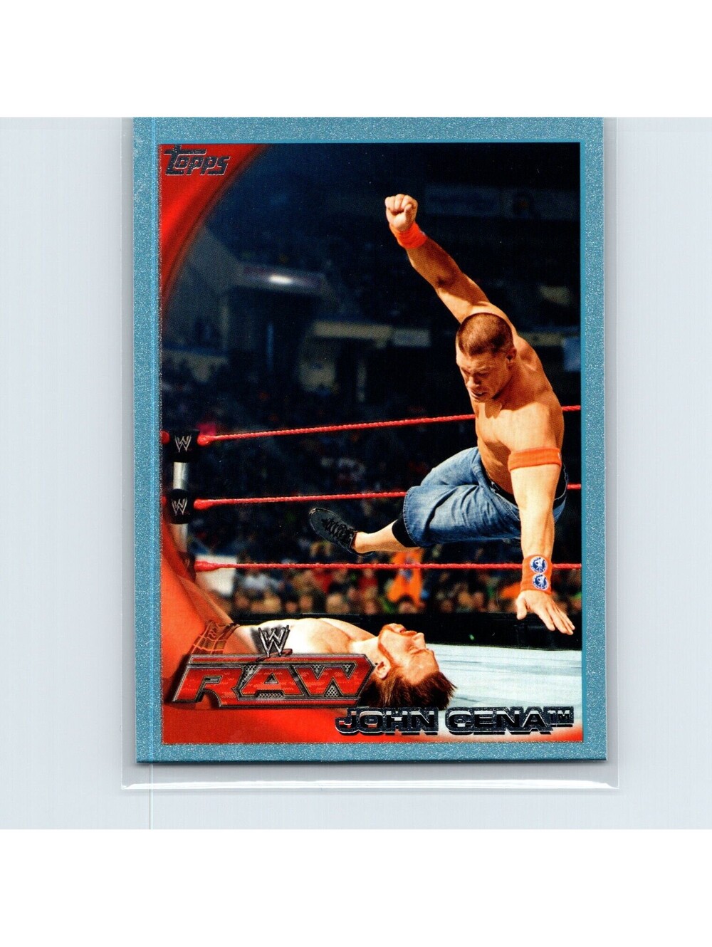 2010 Topps WWE John Cena #1 Blue #/2010